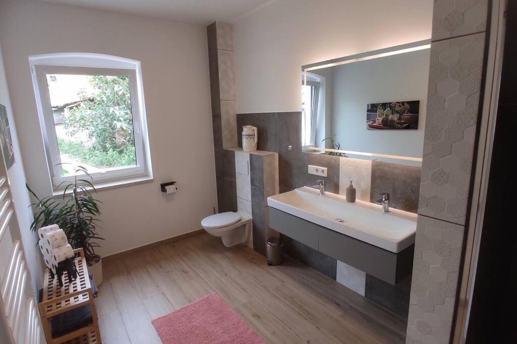 Storchennest - Ferienwohnung Am Storchenradweg Ketzur Bagian luar foto
